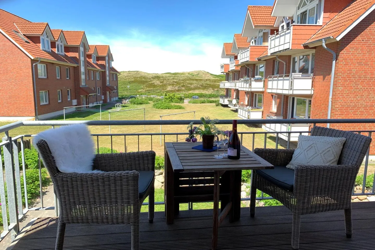 Dünengrund 3, Whg. 5, liebeUNDträume Rantum - Balkon