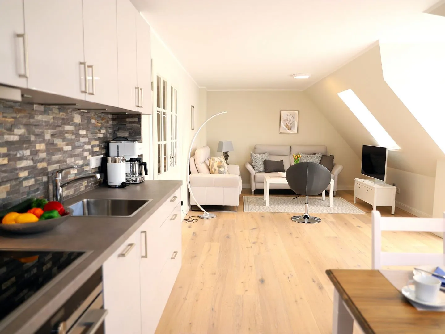 Nordhedig 7, Whg. 7b Westerland - Wohnzimmer