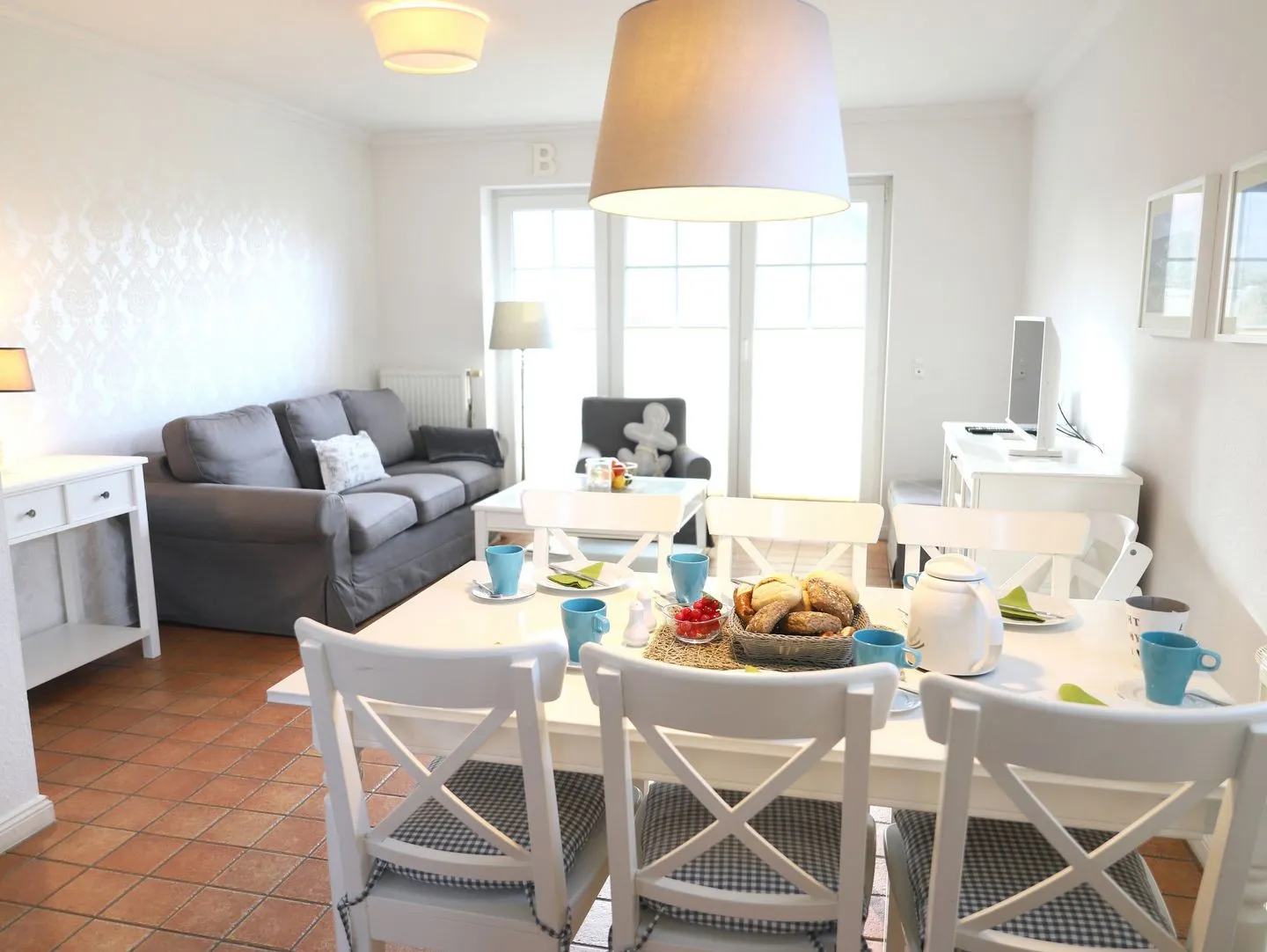 Haus Seestern, EG Dory Westerland - Wohnzimmer