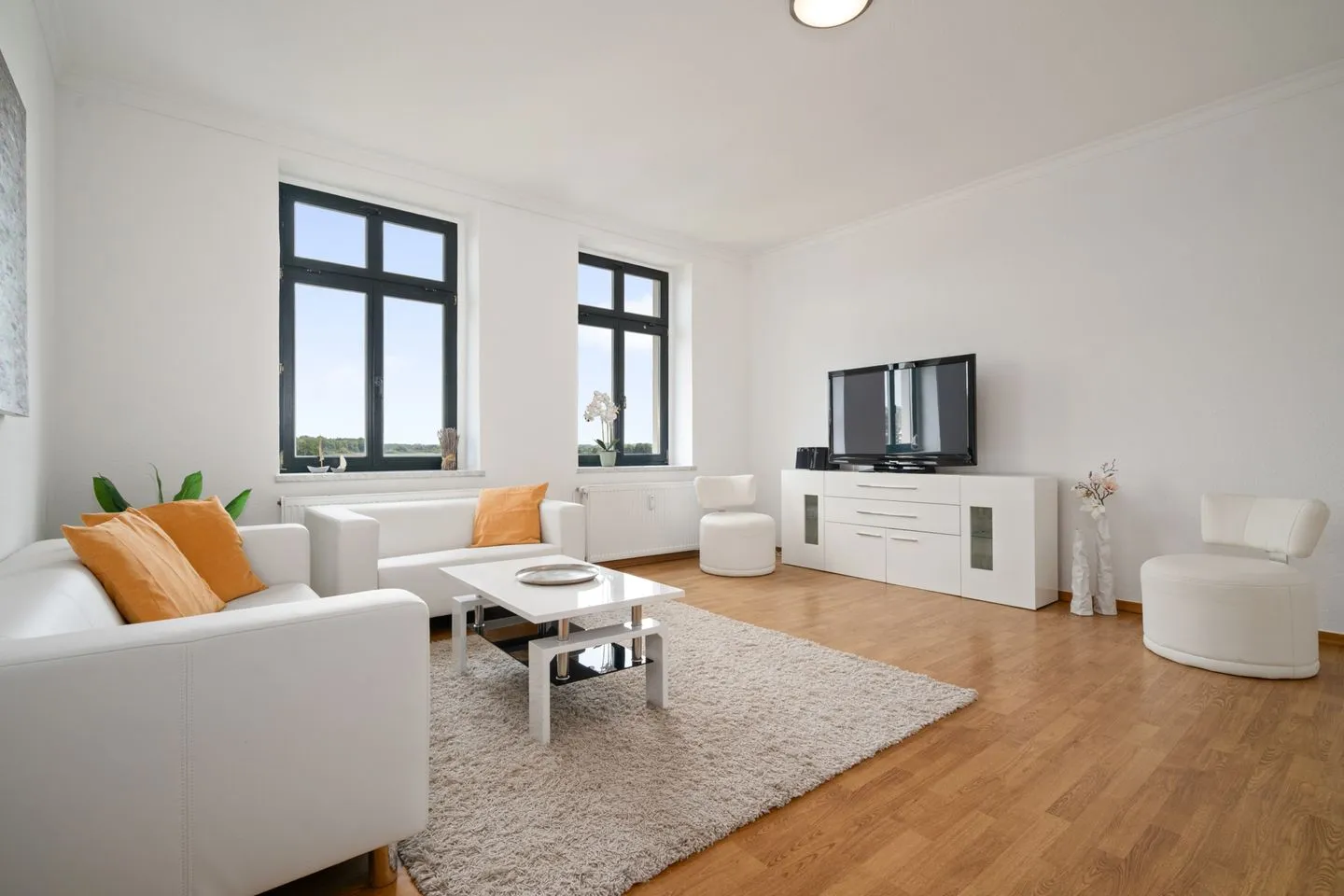 SeaView Malchow - Ferienwohnung SeaView Malchow mit hellem Wohnzimmer