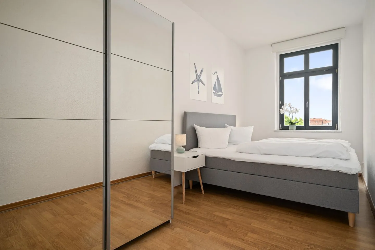 SeaView Malchow - Ferienwohnung SeaView Malchow Blick in das Schlafzimmer
