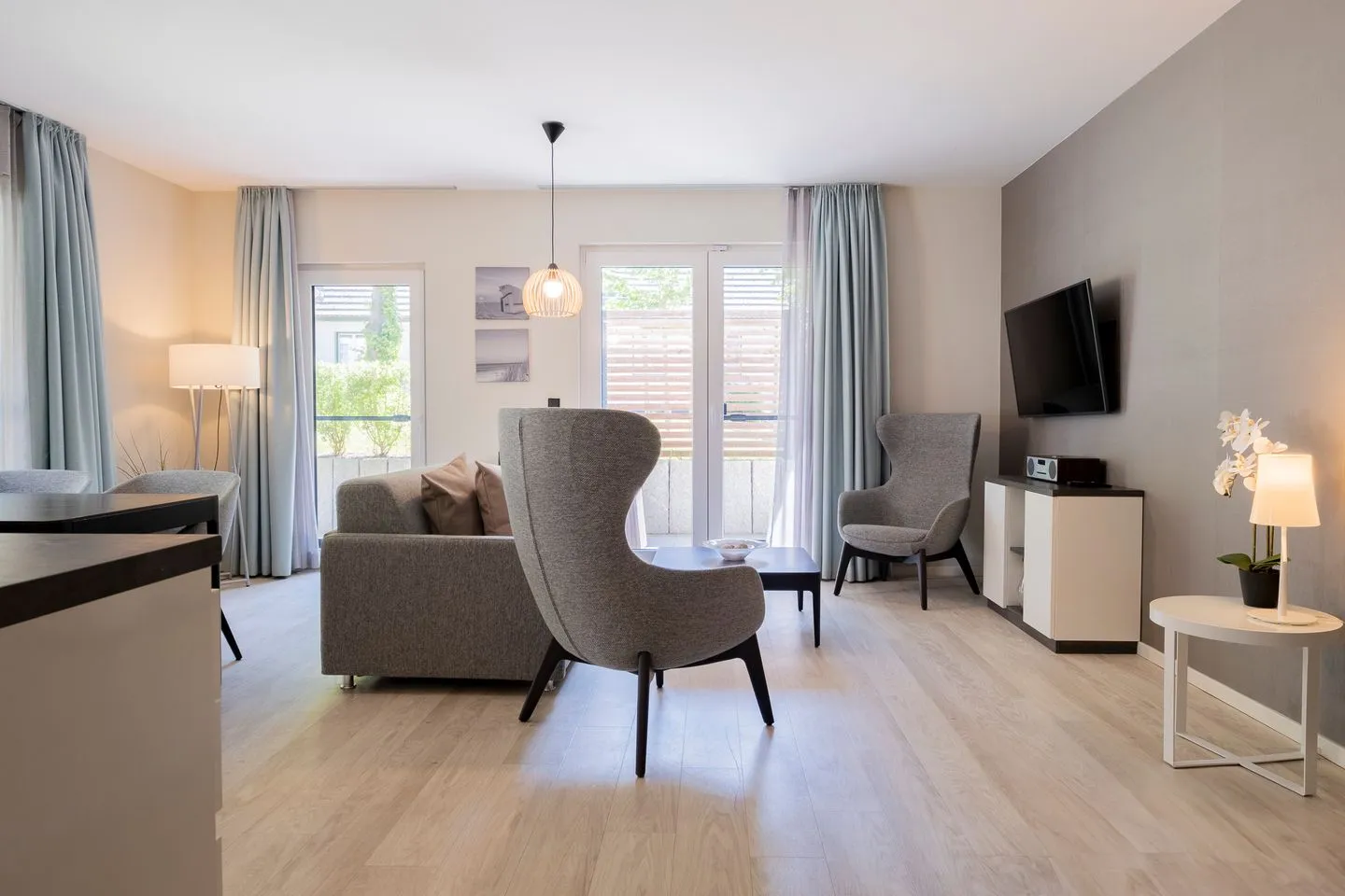Seeluft Wustrow - Ferienwohnung Seeluft Wustrow mit offenen Wohnzimmer