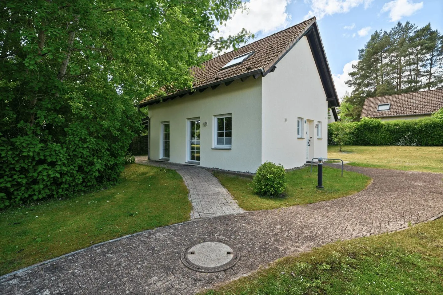 Ferienhaus Zander Fuenfseen Gebäudeansicht Haupteingang  Zander