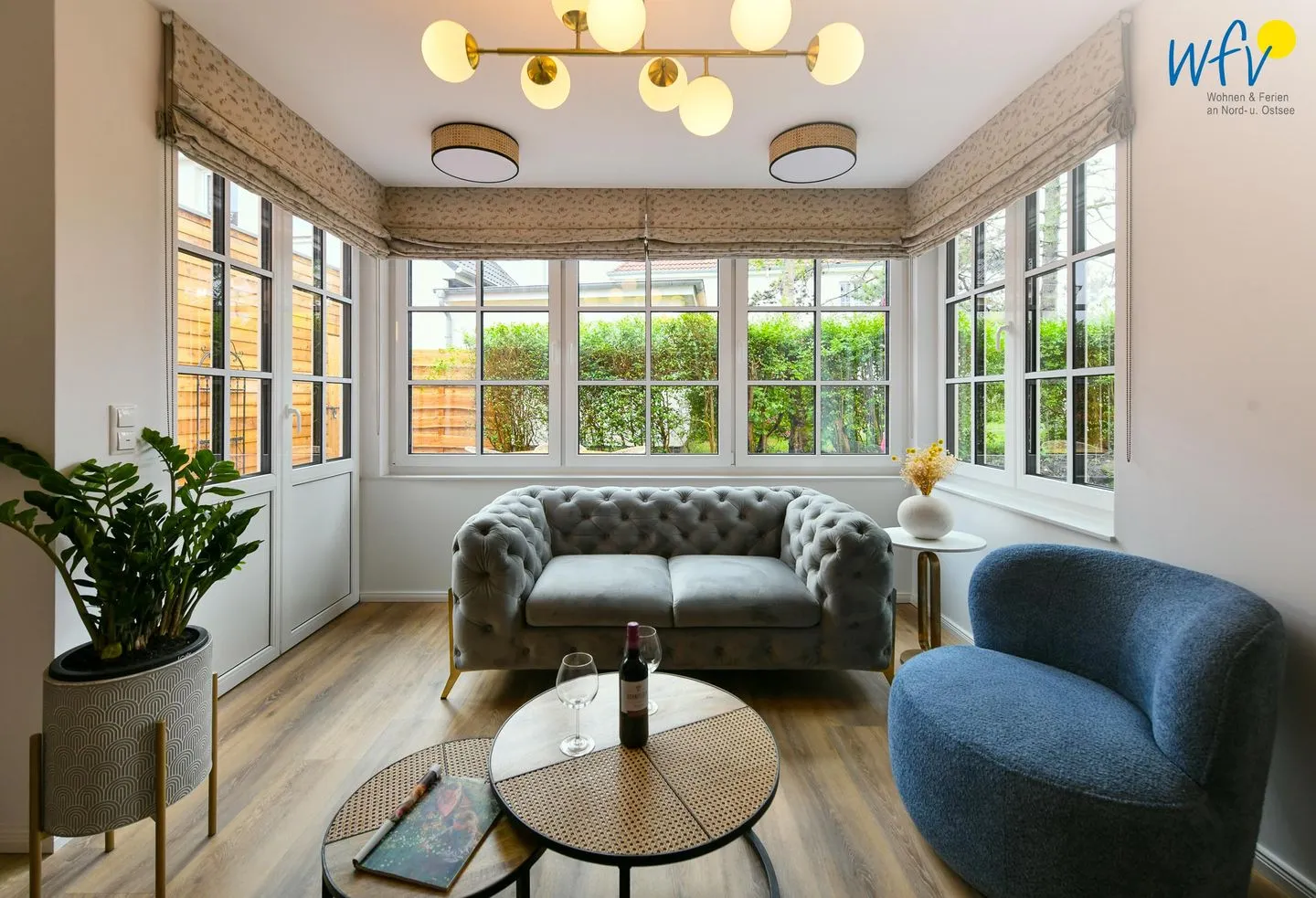 Wohnzimmer Haus Casper Ferienwohnung Watt'n Platz