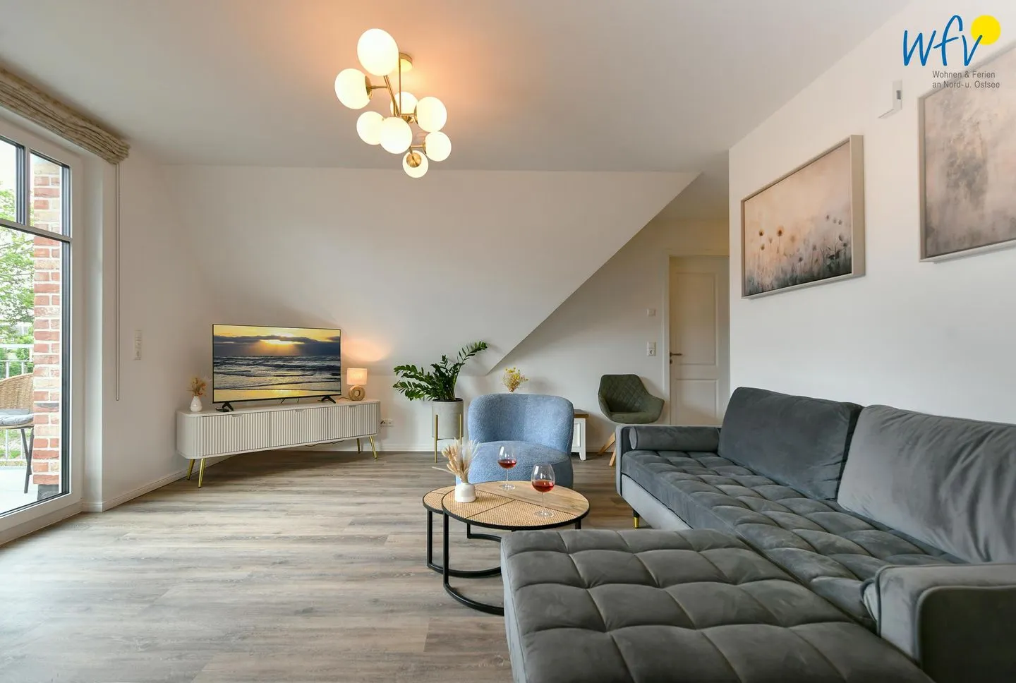 Haus Casper Ferienwohnung Sünnblick Langeoog - Wohnzimmer