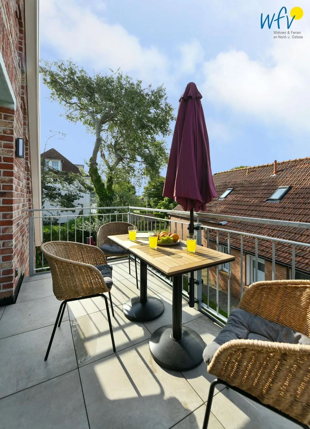 Haus Casper Ferienwohnung Sünnblick Langeoog - Balkon