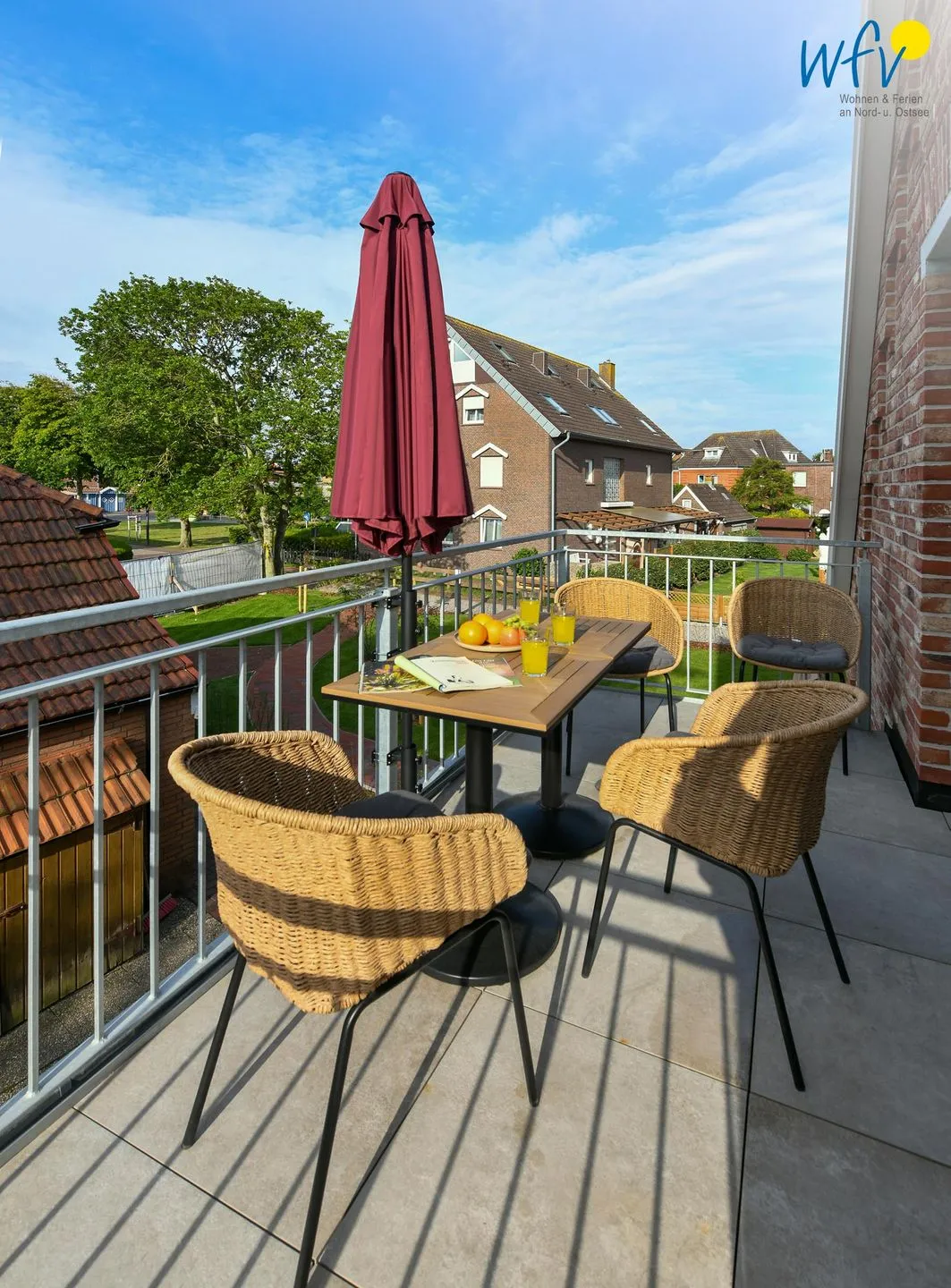 Haus Casper Ferienwohnung Sünnblick Langeoog - Balkon