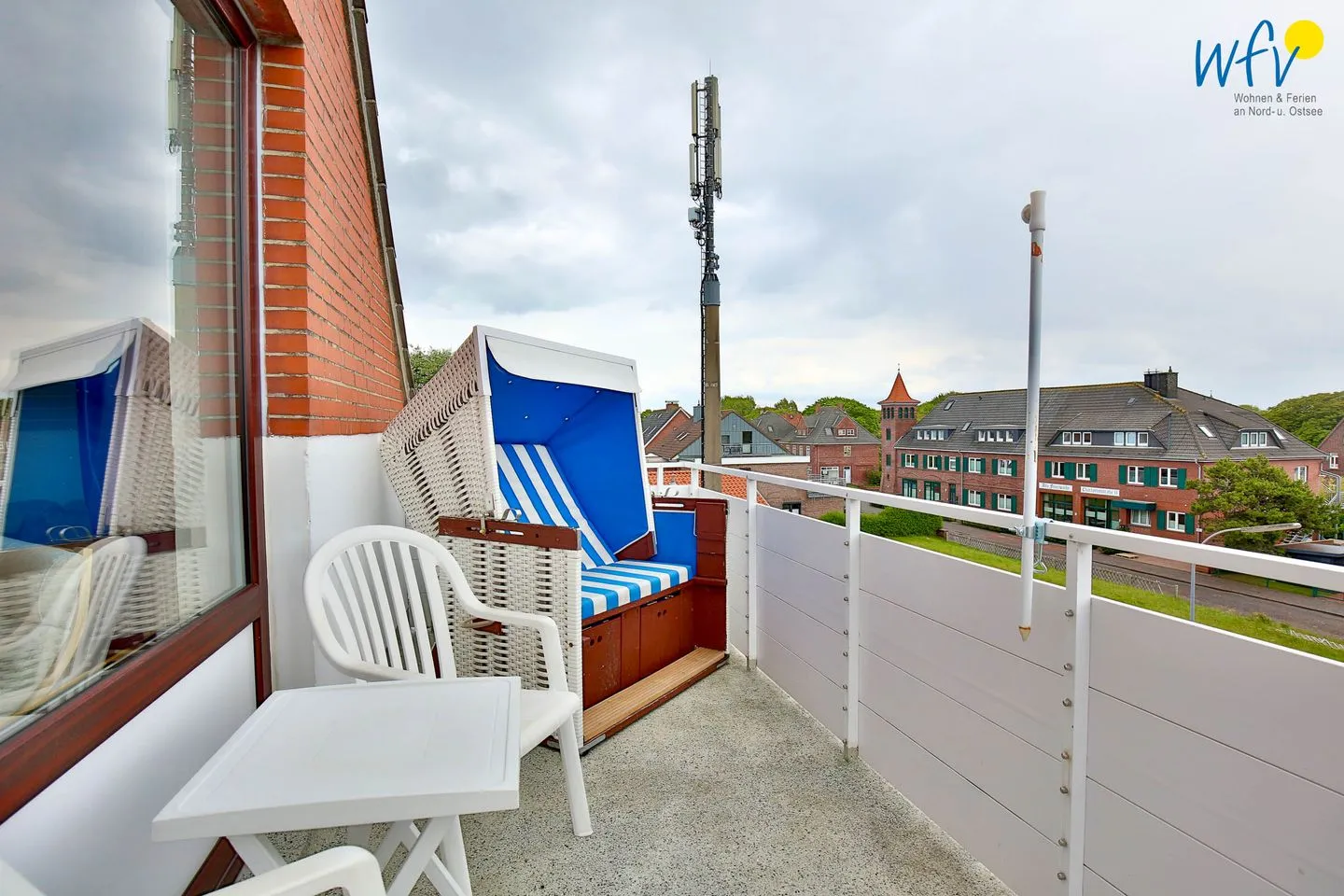 Haus Elisabeth-Anna-Straße 9 Ferienwohnung 11 Wangerooge - Balkon
