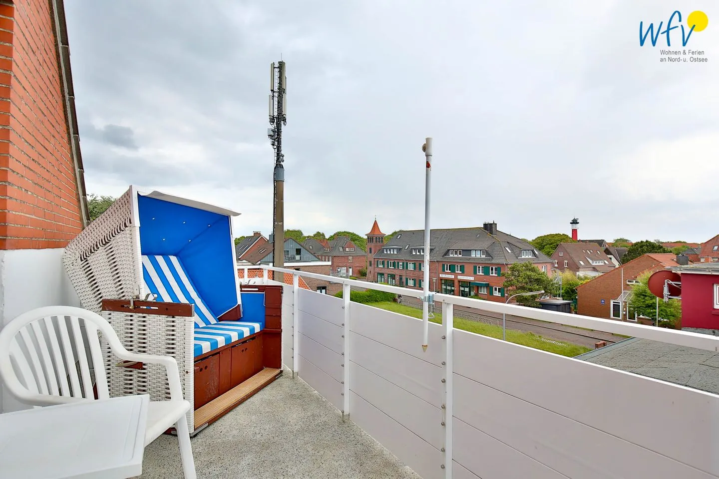 Haus Elisabeth-Anna-Straße 9 Ferienwohnung 11 Wangerooge - Balkon