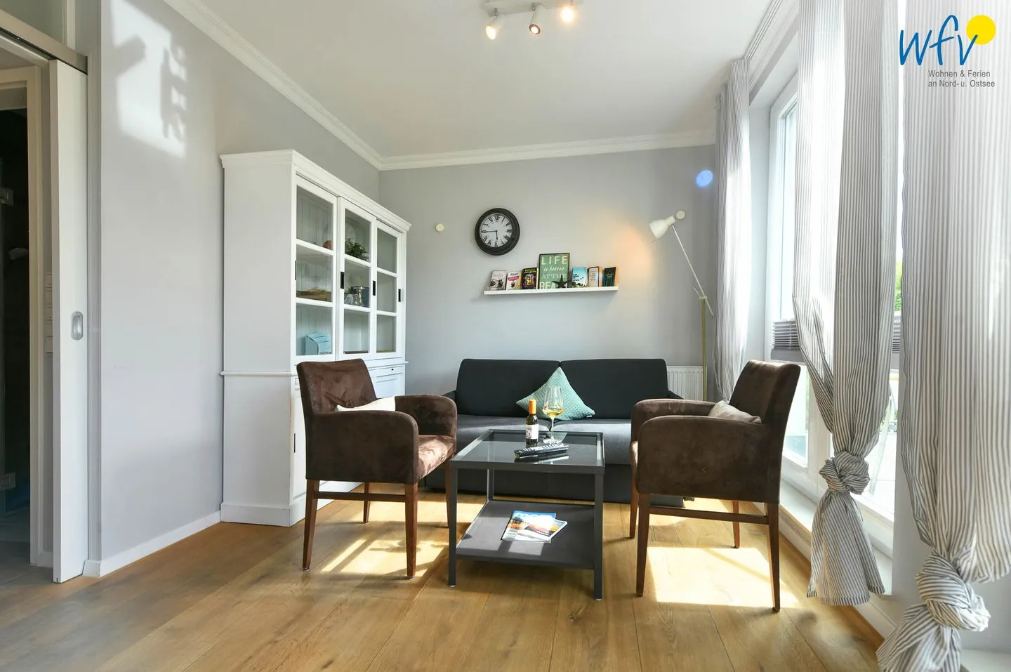 Villa Dorfgroden Ferienwohnung Strandvogt Wangerooge - Wohnzimmer