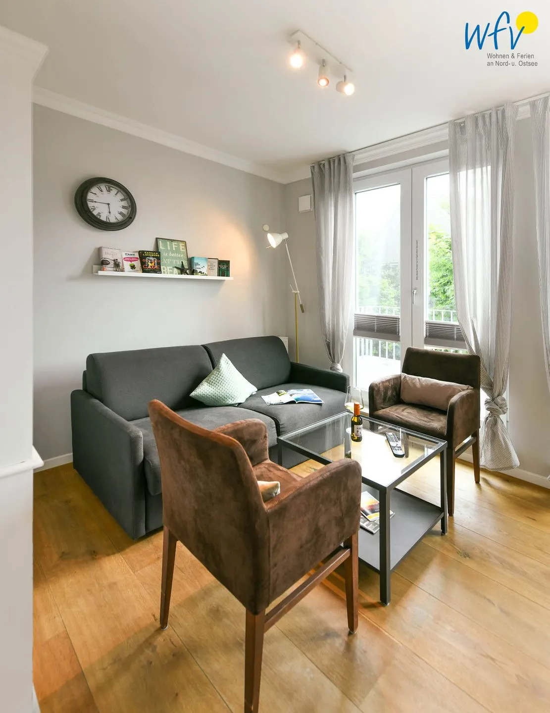 Villa Dorfgroden Ferienwohnung Strandvogt Wangerooge - Wohnzimmer