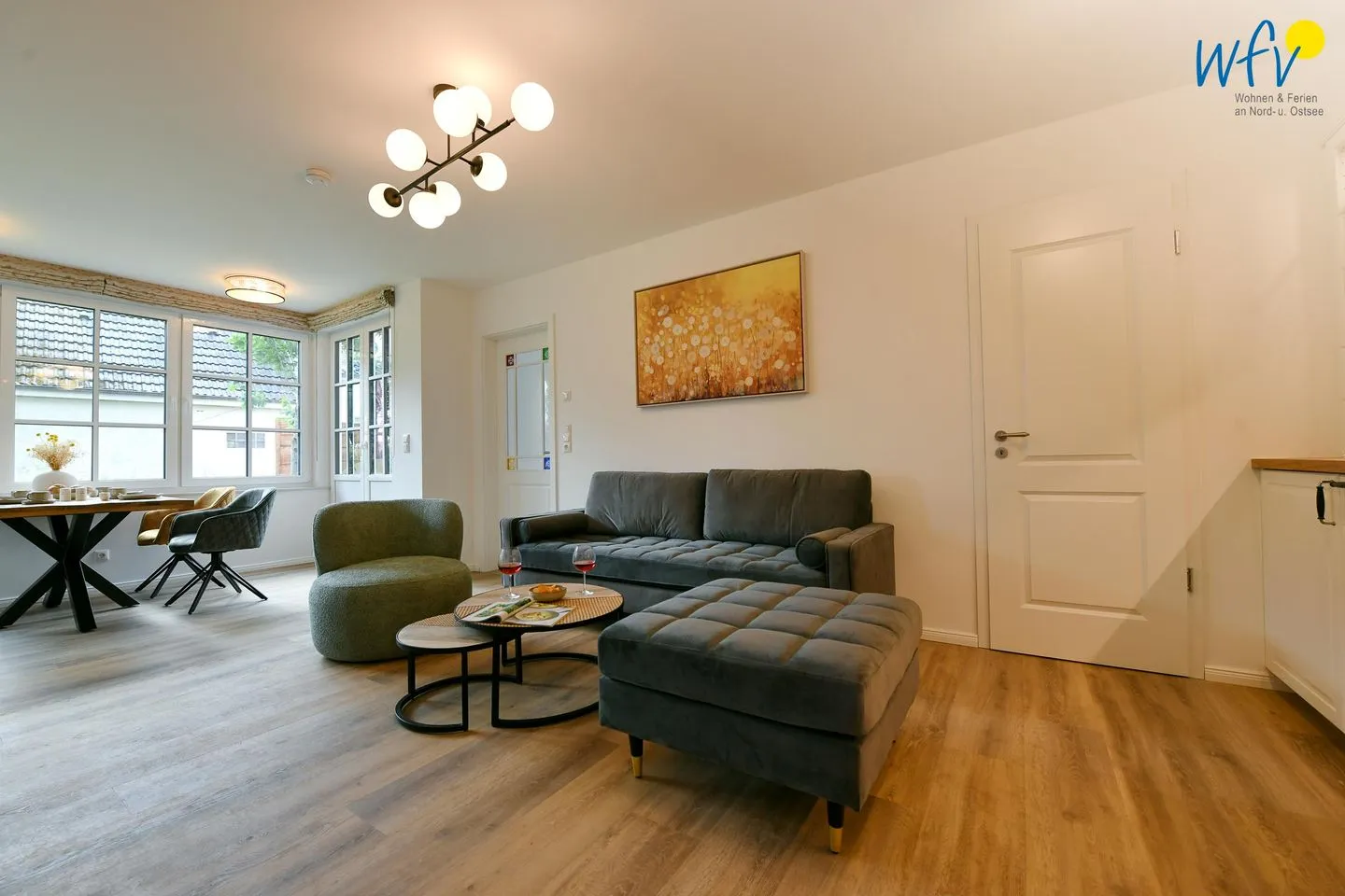 Haus Christine Ferienwohnung Uns Versteck Langeoog - Wohnzimmer