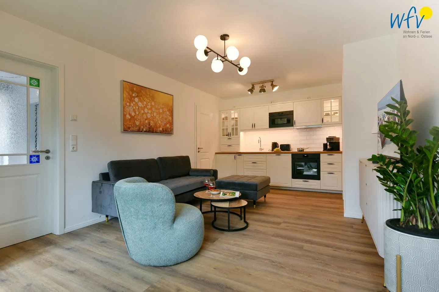 Haus Christine Ferienwohnung Uns Versteck Langeoog - Wohnzimmer