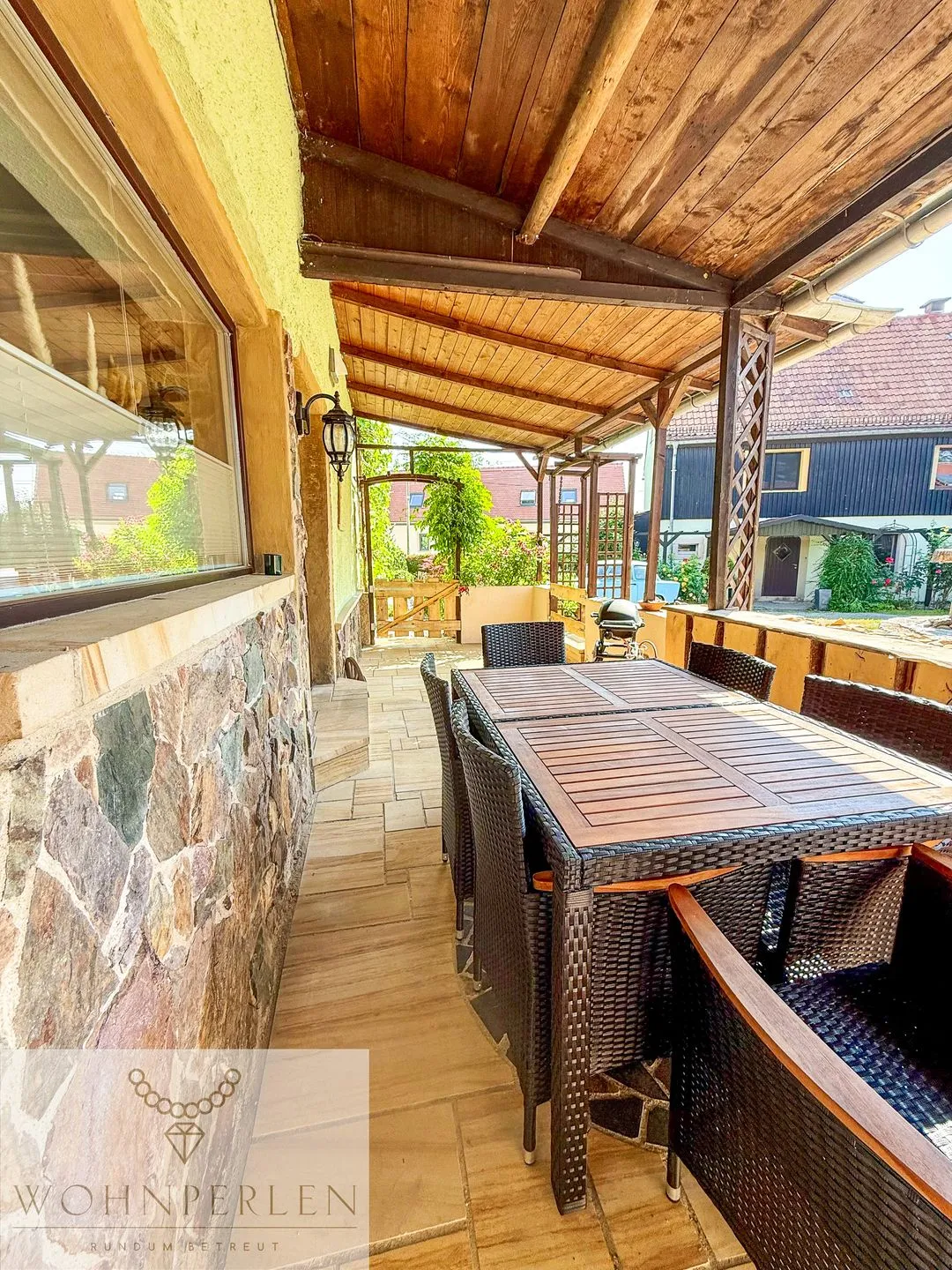 Wohnperle Bauernhaus Meusegast Dohna - Meusegast - Grillbereich