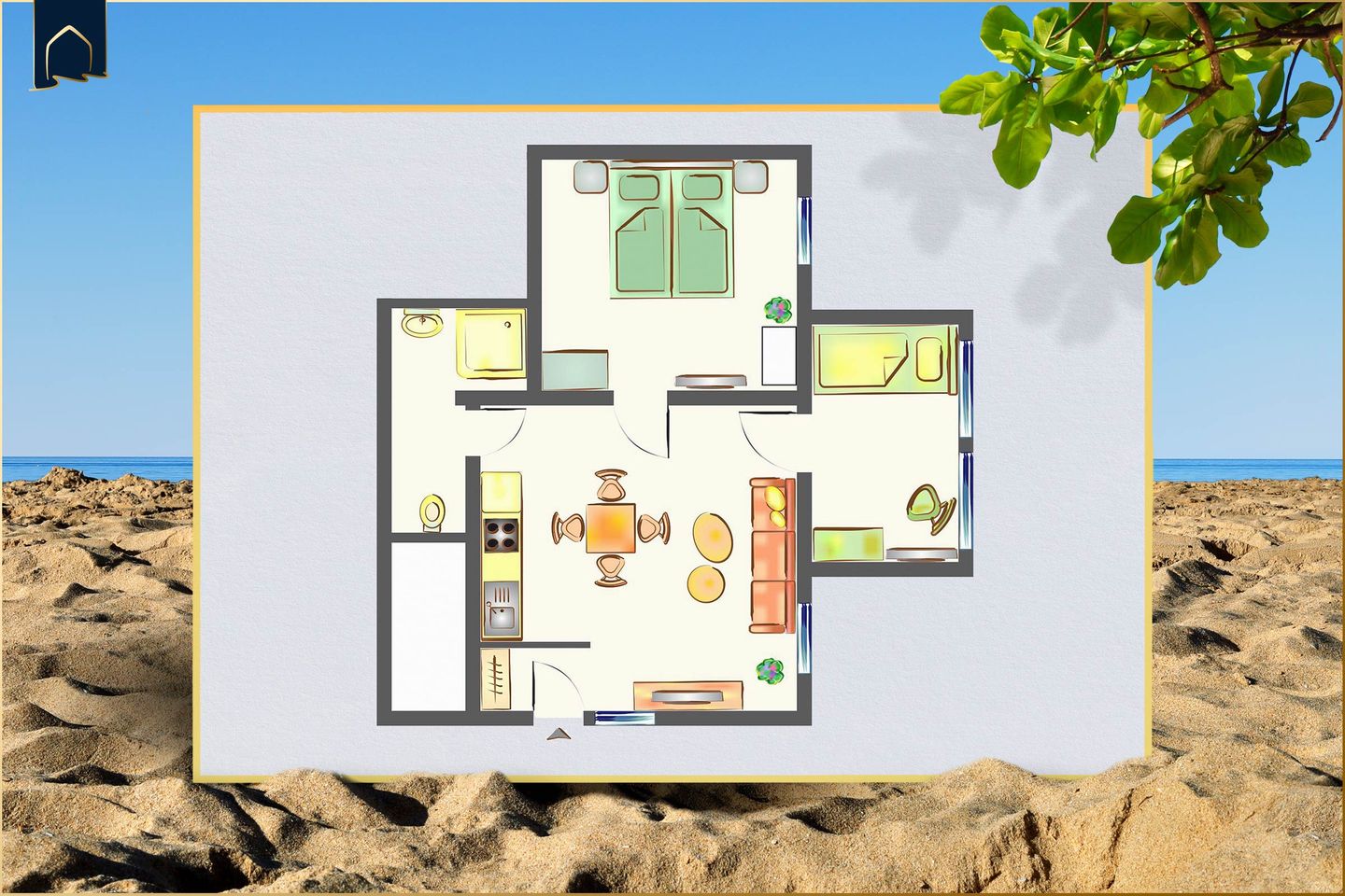  Ferienwohnung Malmö 2 Ostseebad Ahlbeck - Grundriss