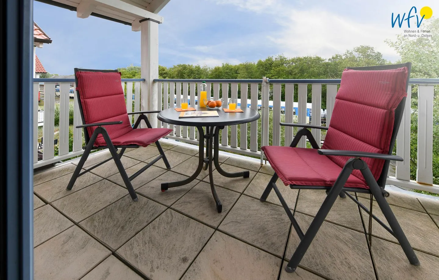 Villa Sommerwind Ferienwohnung 6 Wangerooge - Balkon
