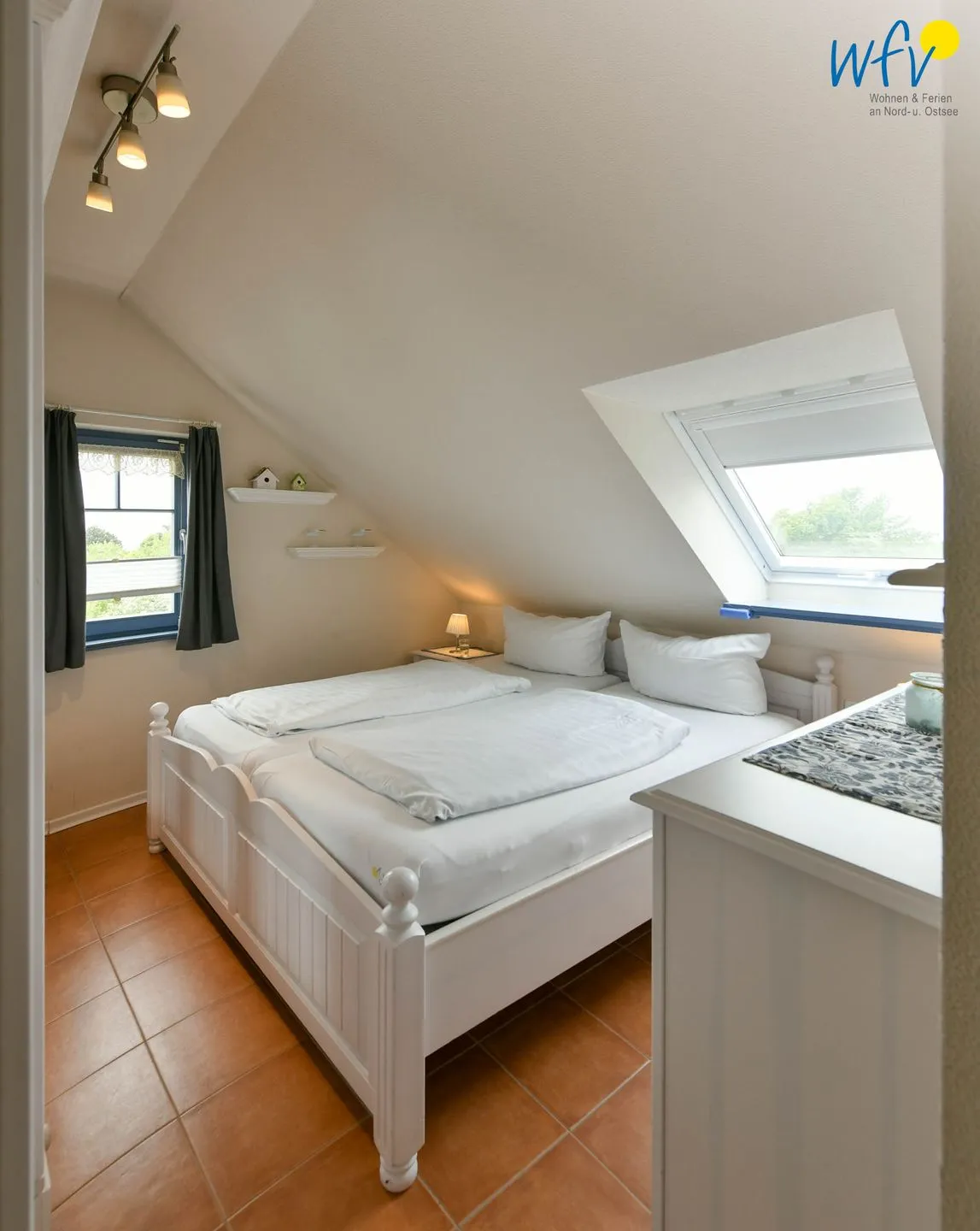 Villa Sommerwind Ferienwohnung 6 Wangerooge - Schlafzimmer