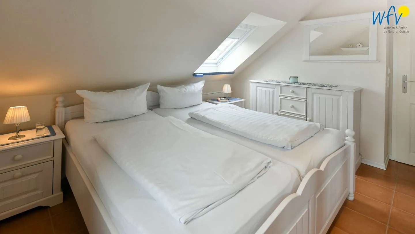 Villa Sommerwind Ferienwohnung 6 Wangerooge - Schlafzimmer