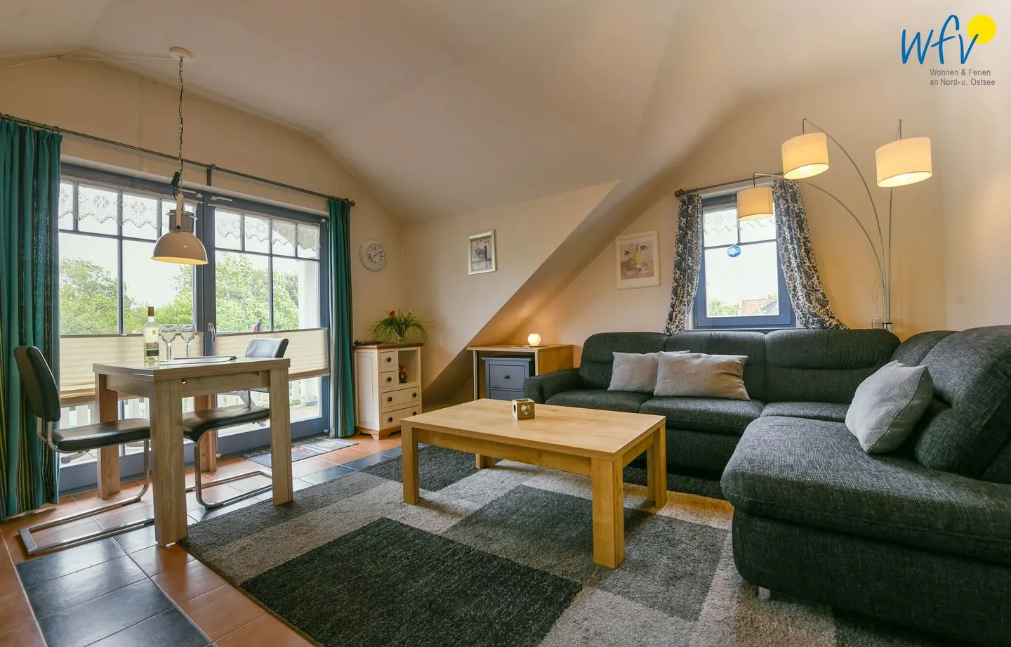 Villa Sommerwind Ferienwohnung 6 Wangerooge - Wohnzimmer