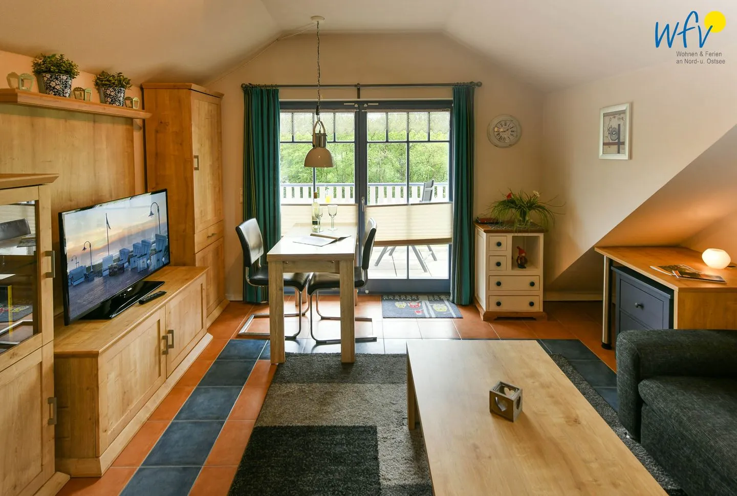 Villa Sommerwind Ferienwohnung 6 Wangerooge - Wohnzimmer