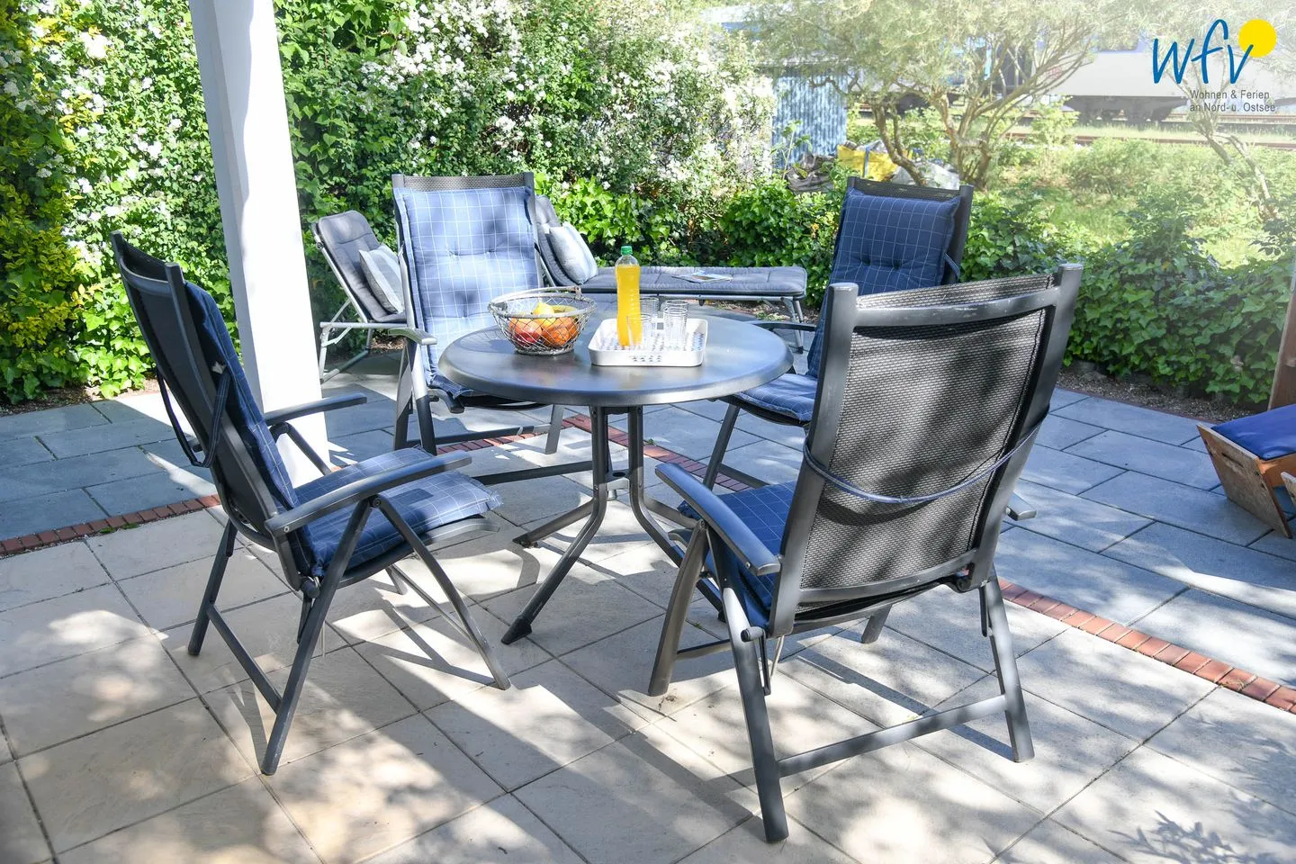 Villa Sommerwind Ferienwohnung 2 Wangerooge - Terrasse