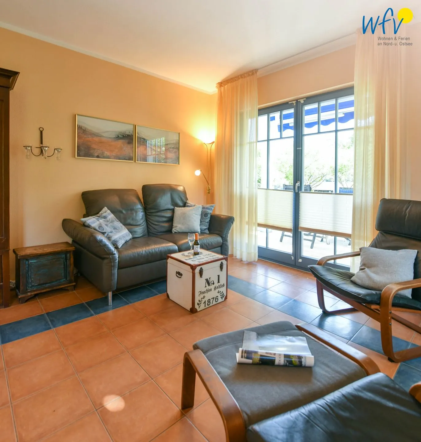 Villa Sommerwind Ferienwohnung 2 Wangerooge - Wohnzimmer