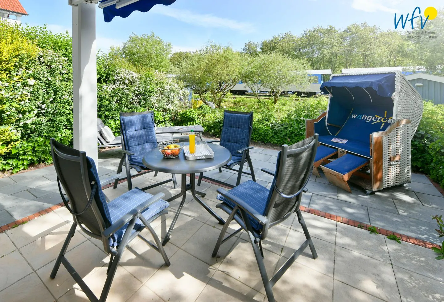 Villa Sommerwind Ferienwohnung 2 Wangerooge - Terrasse
