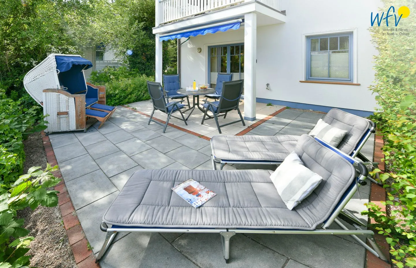 Villa Sommerwind Ferienwohnung 2 Wangerooge - Terrasse