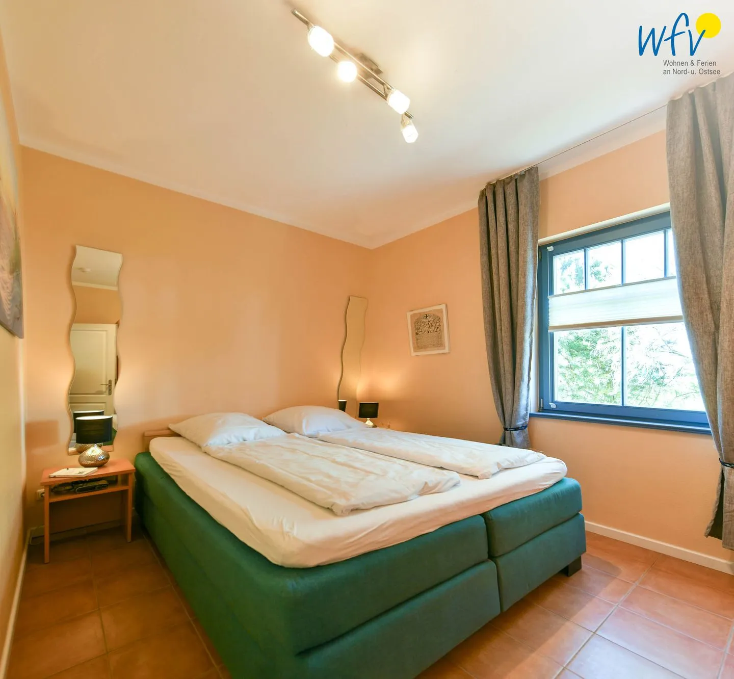 Villa Sommerwind Ferienwohnung 2 Wangerooge - Schlafzimmer