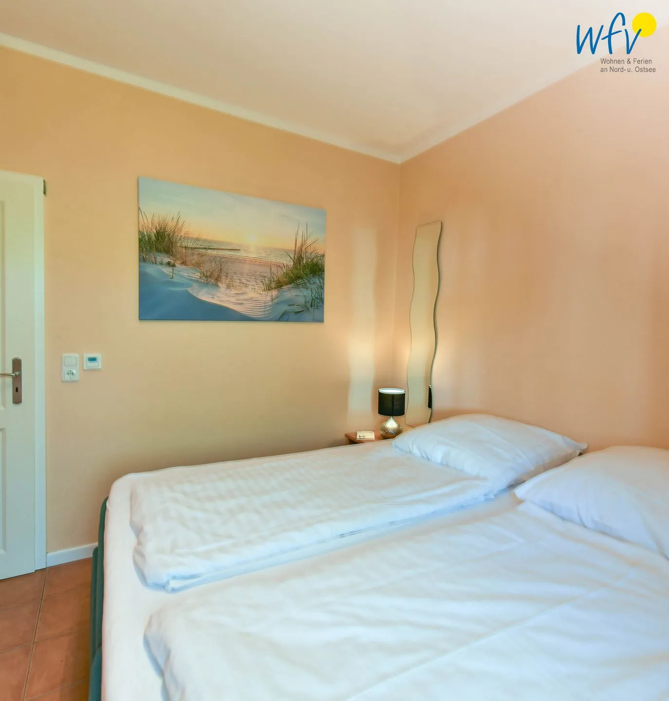 Villa Sommerwind Ferienwohnung 2 Wangerooge - Schlafzimmer