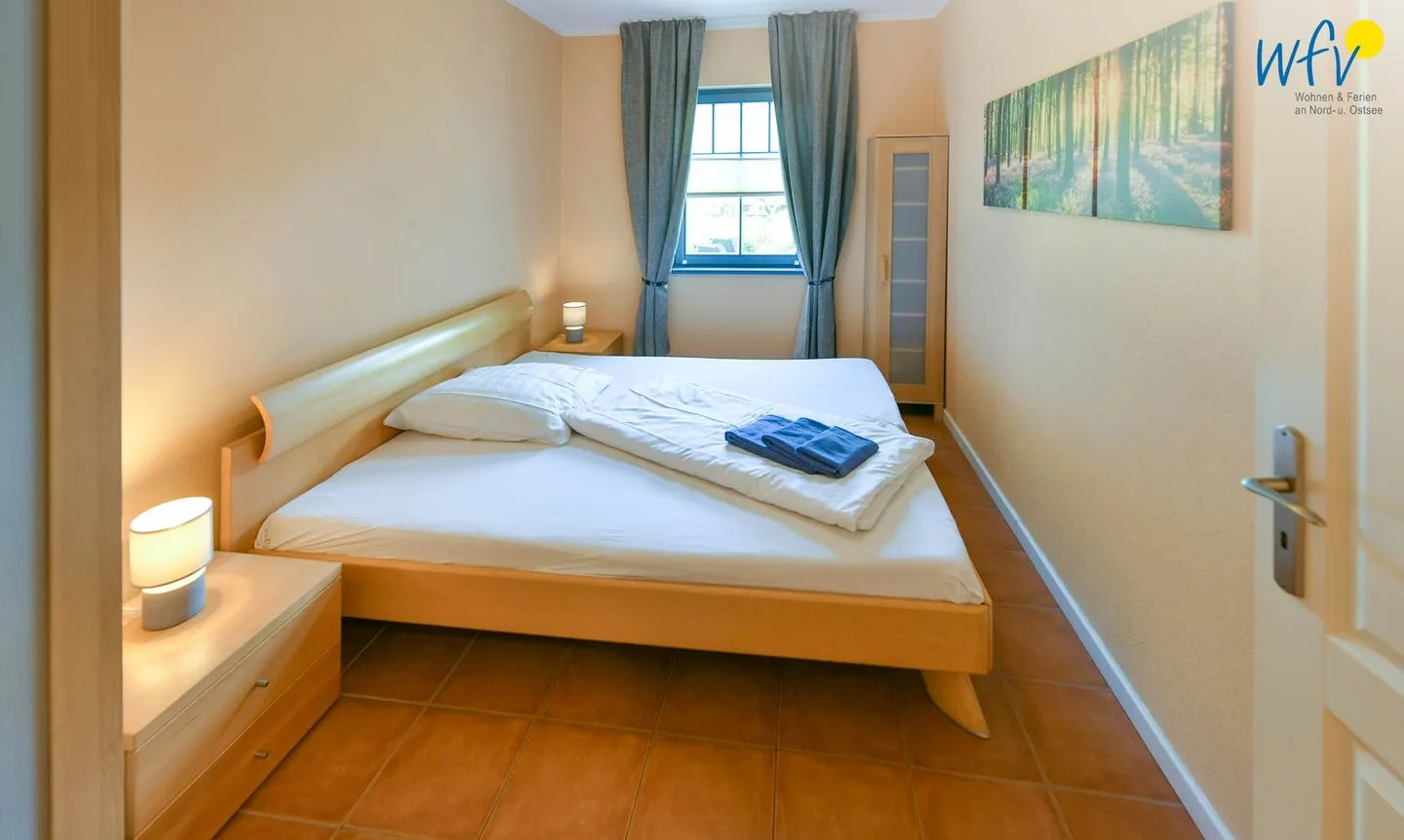 Villa Sommerwind Ferienwohnung 2 Wangerooge - Schlafzimmer