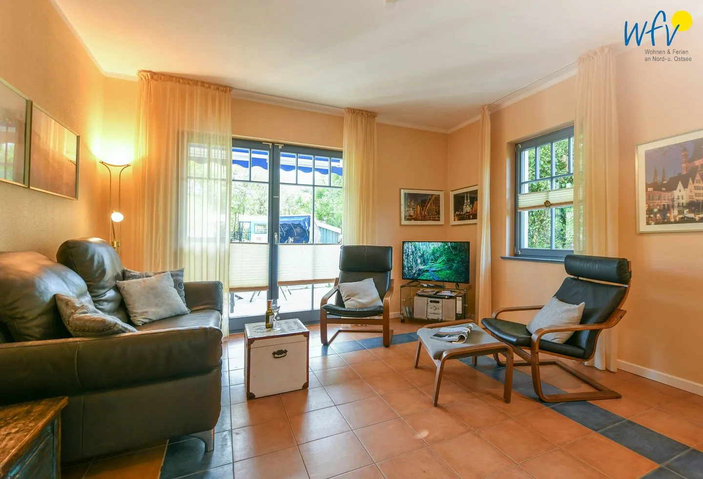 Villa Sommerwind Ferienwohnung 2 Wangerooge - Wohnzimmer
