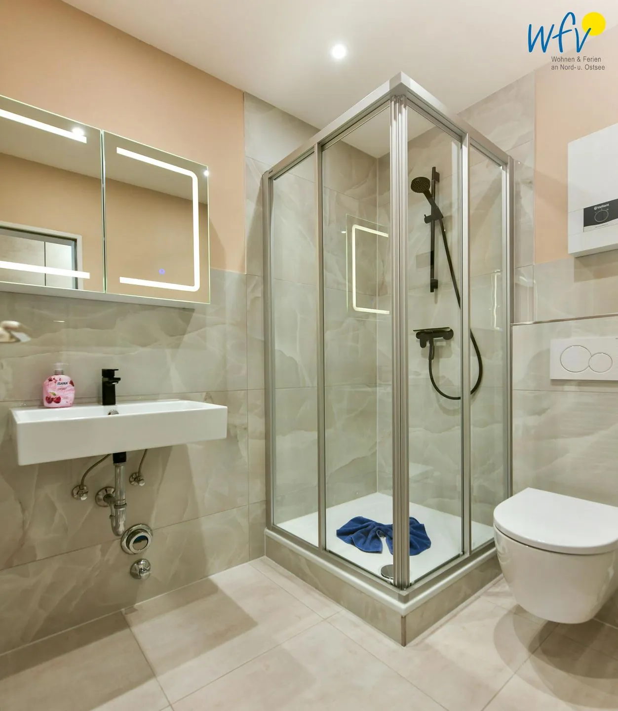 Haus Nautica Ferienwohnung 112 Wangerooge - Badezimmer