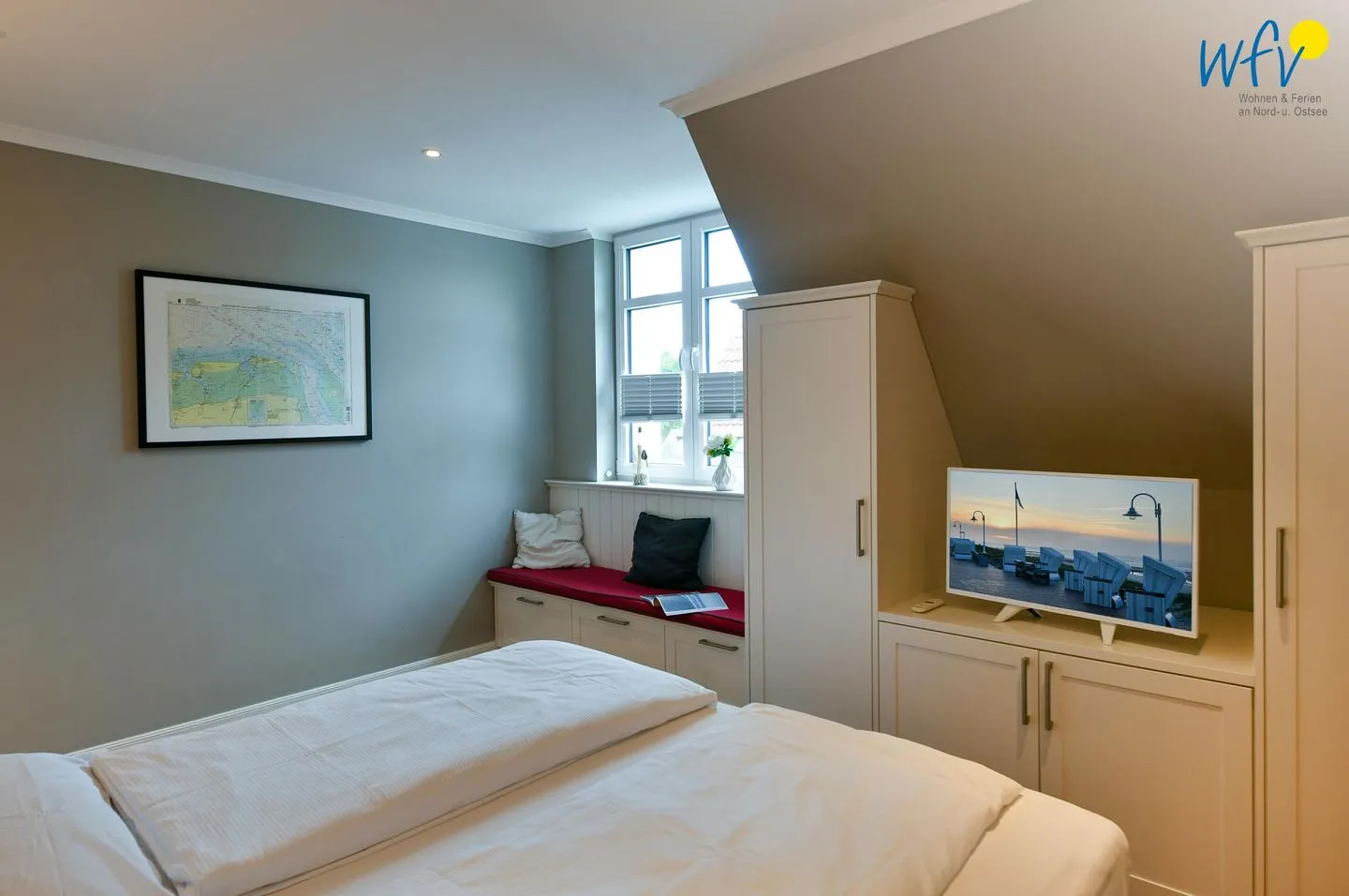 Ferienhaus Charlotte 48 Ferienwohnung große Charlotte Wangerooge - Schlafzimmer