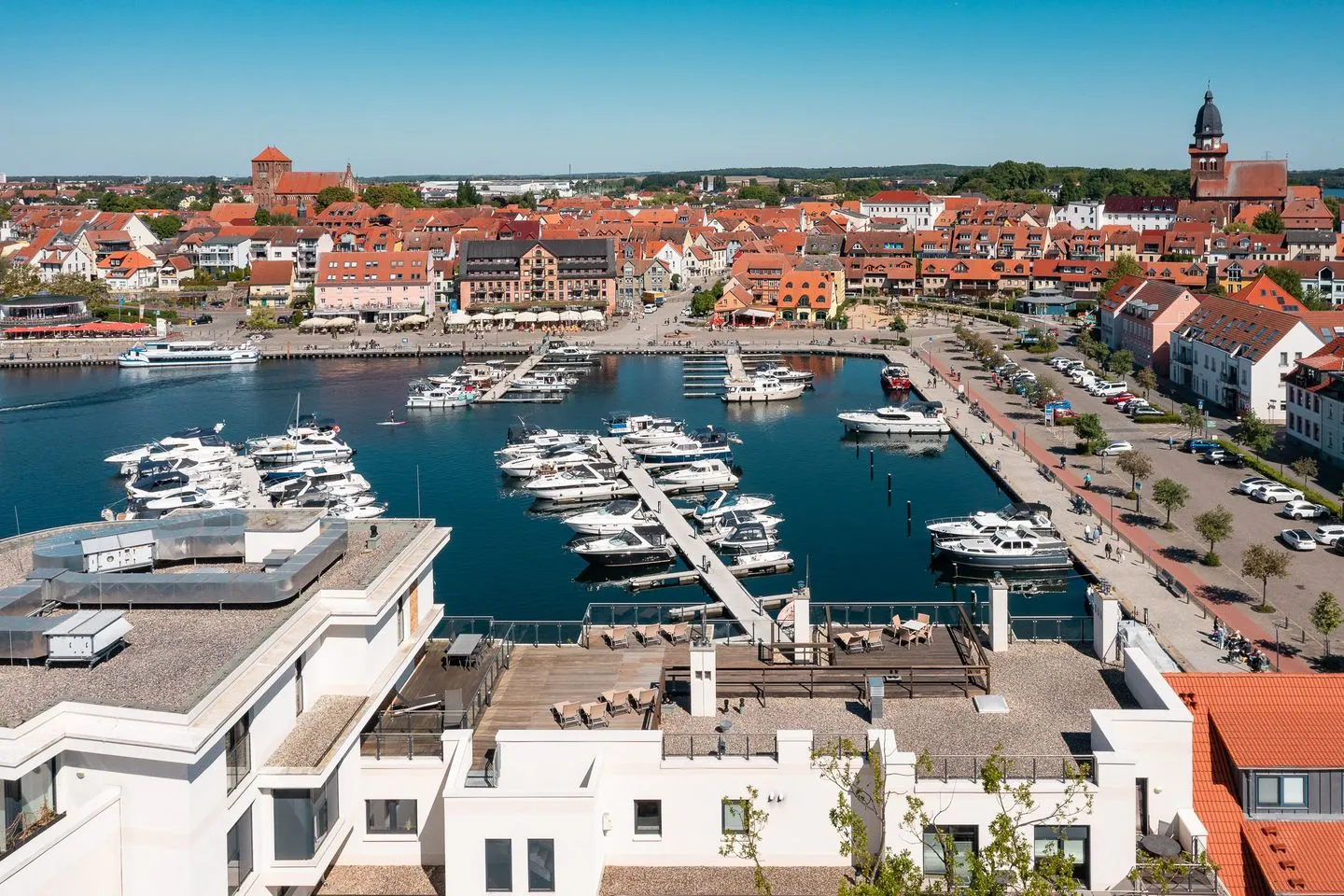 Hafenblick Waren (Müritz) - Terrasse