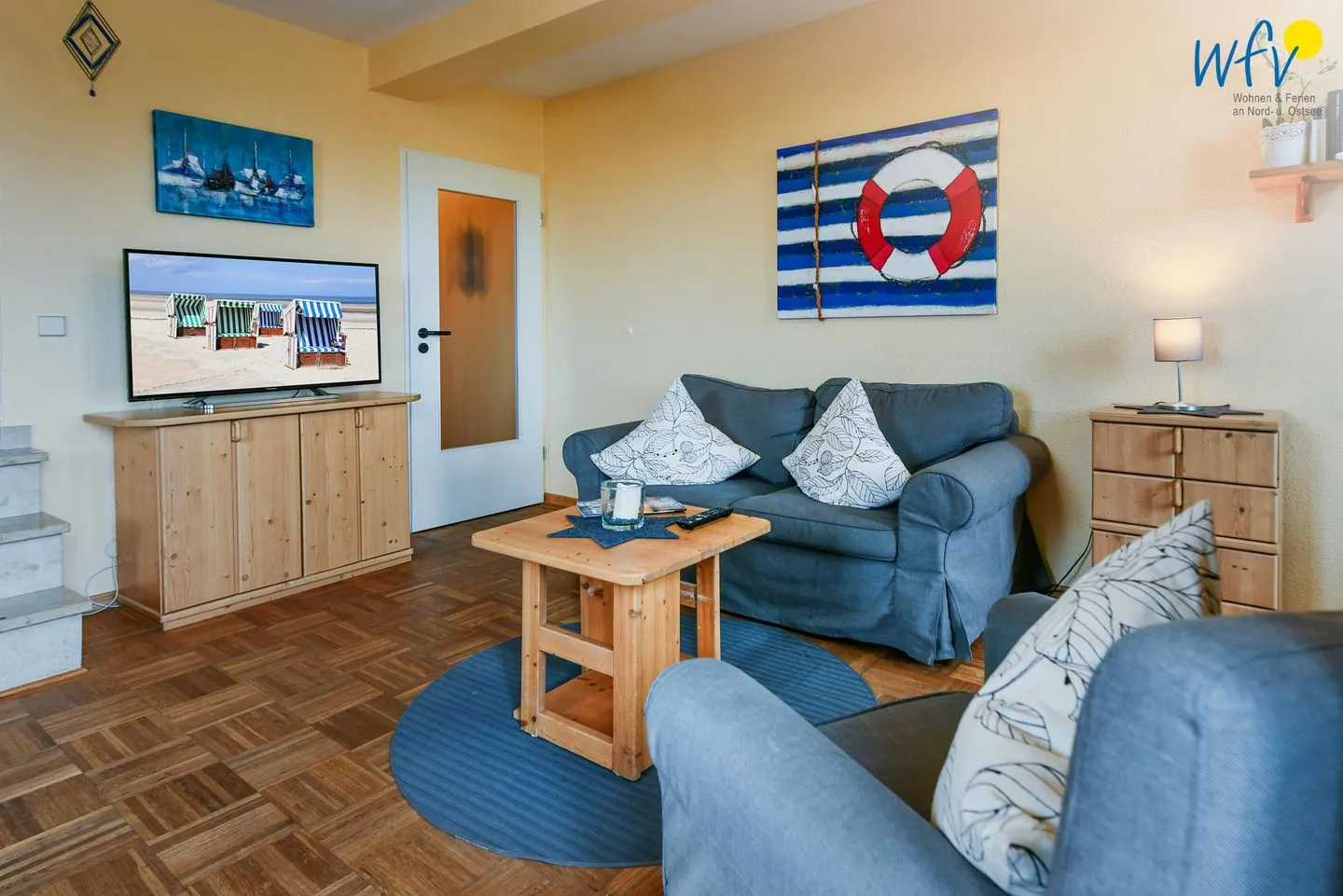 Haus Dünenblick Ferienwohnung 20 Wangerooge - Wohnzimmer
