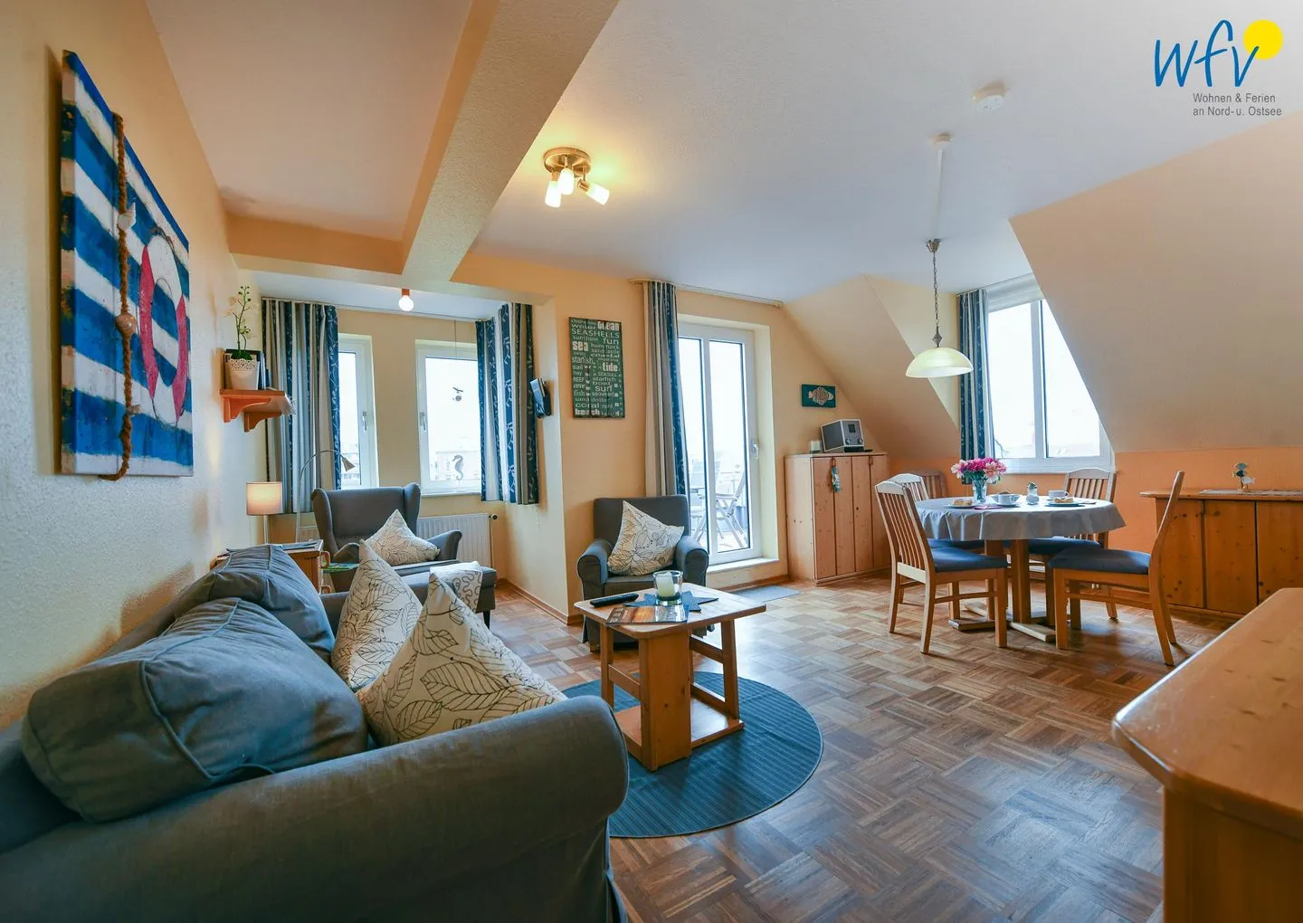 Haus Dünenblick Ferienwohnung 20 Wangerooge - Wohnzimmer