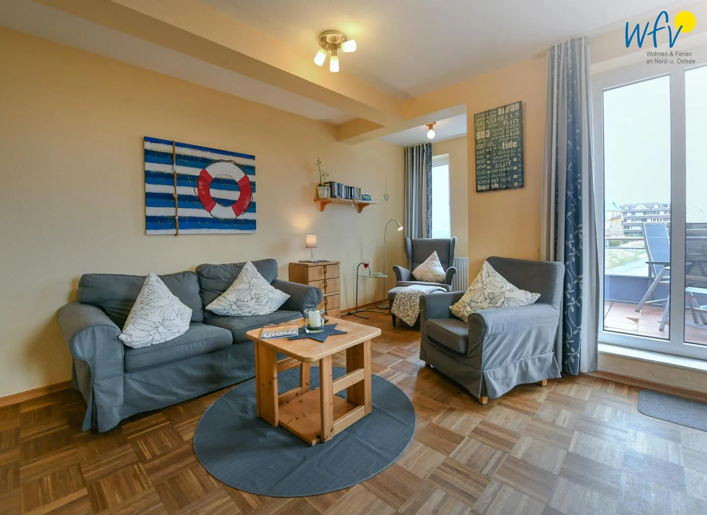 Haus Dünenblick Ferienwohnung 20 Wangerooge - Wohnzimmer