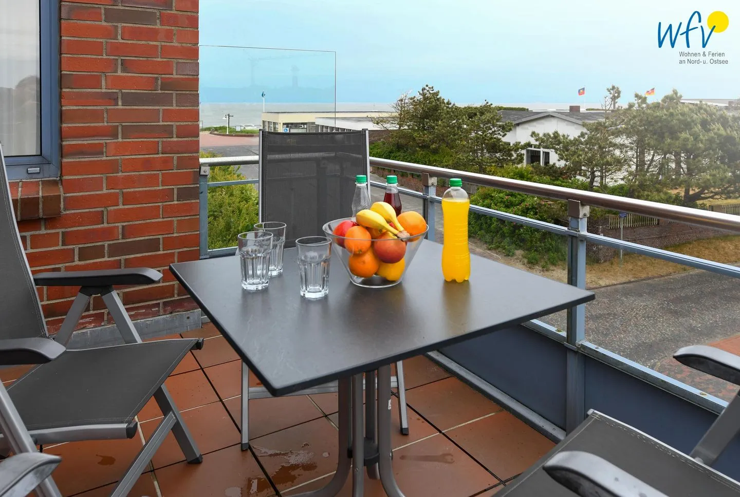 Haus Dünenblick Ferienwohnung 20 Wangerooge - Balkon