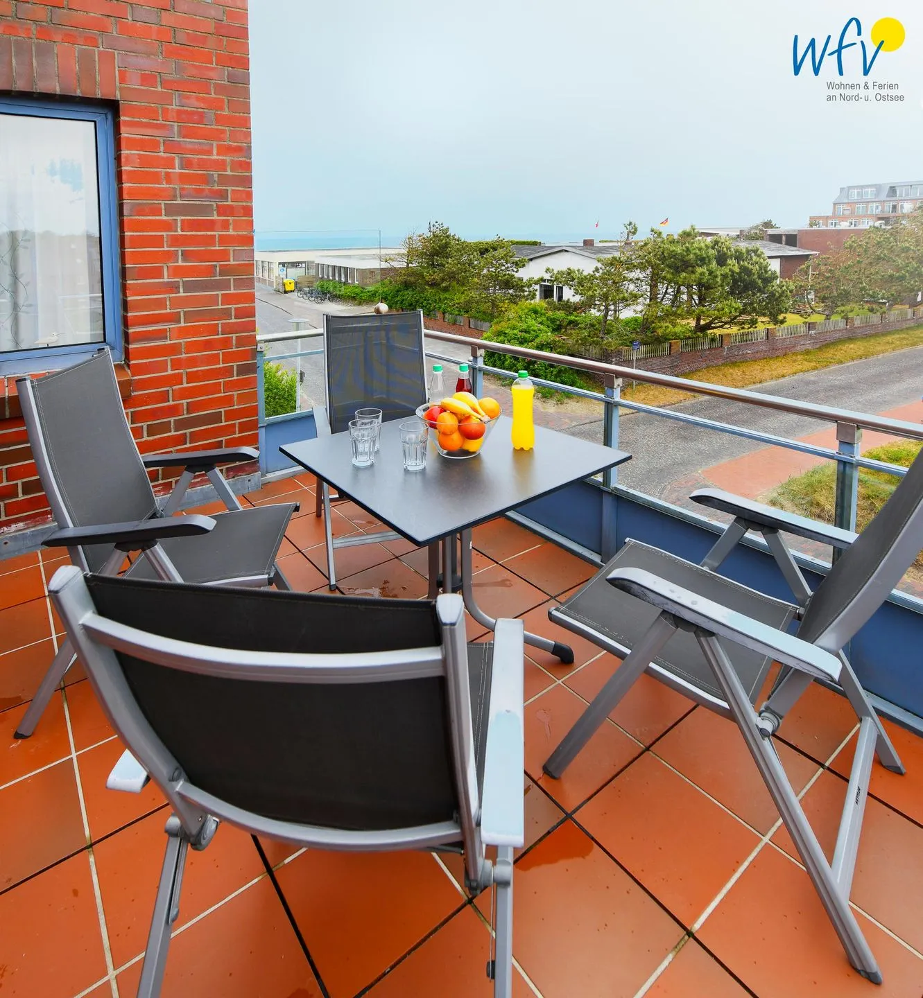 Haus Dünenblick Ferienwohnung 20 Wangerooge - Balkon