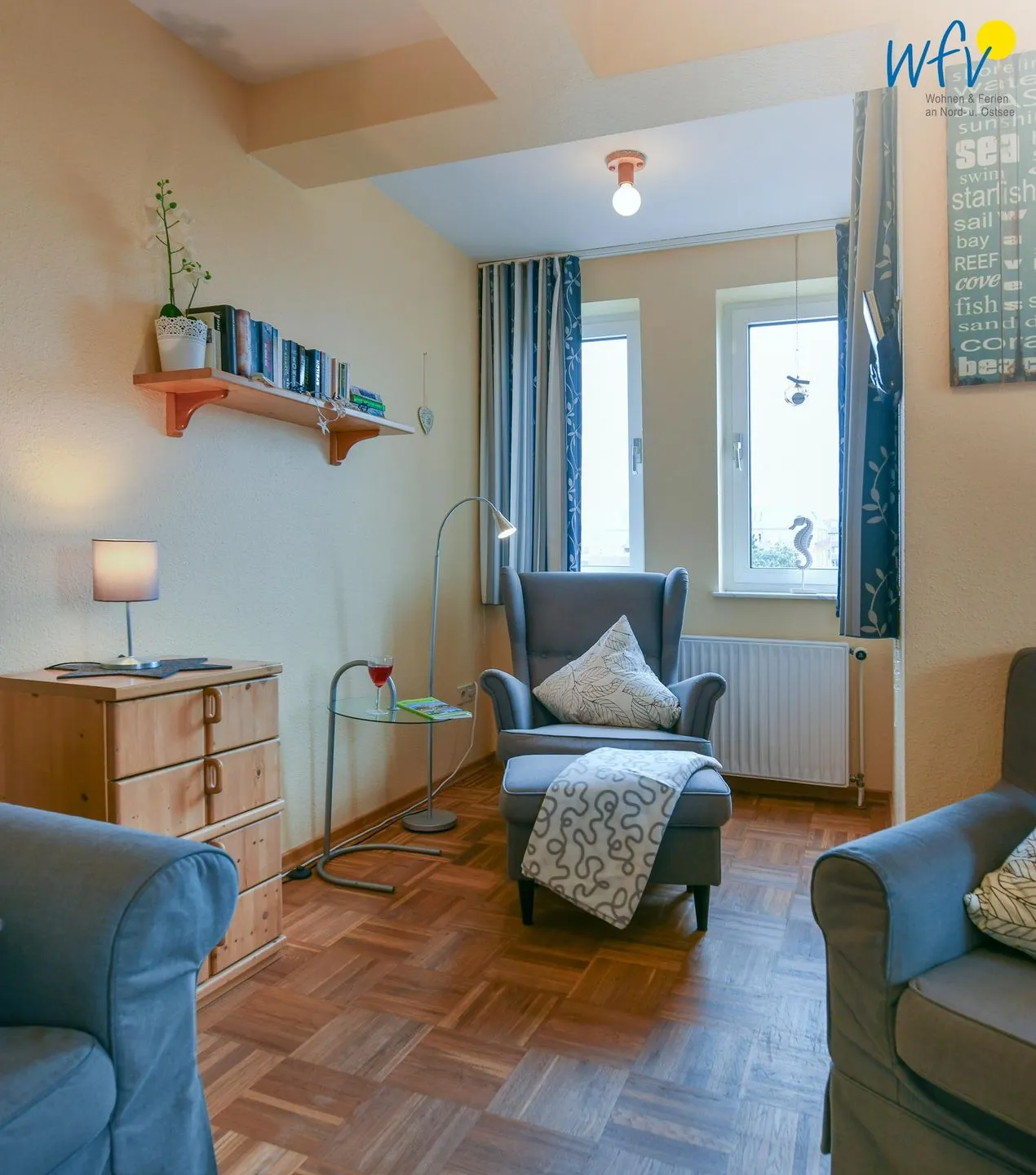 Haus Dünenblick Ferienwohnung 20 Wangerooge - Wohnzimmer