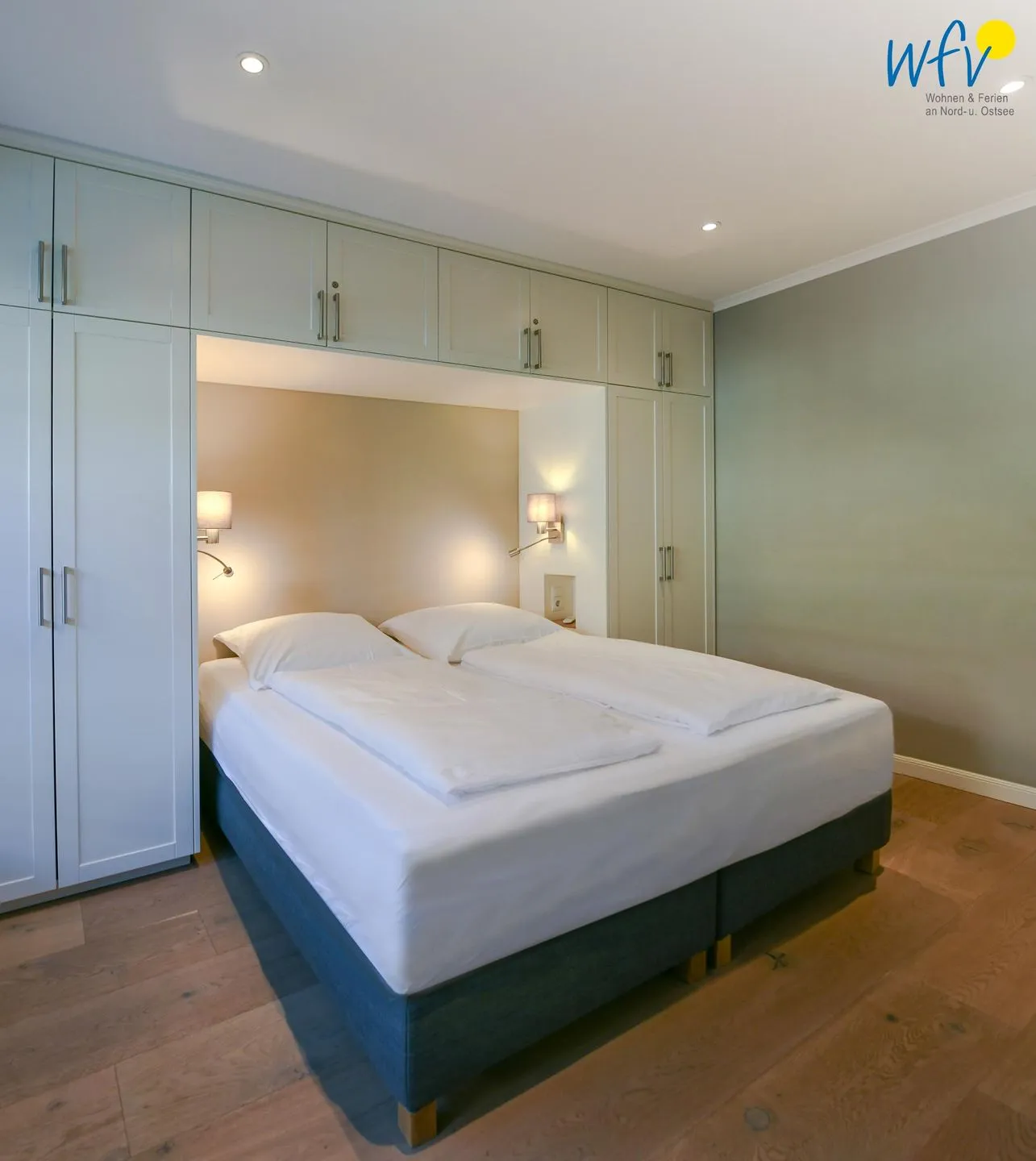 Ferienhaus Charlotte 48 Ferienwohnung kleine Charlotte Wangerooge - Schlafzimmer