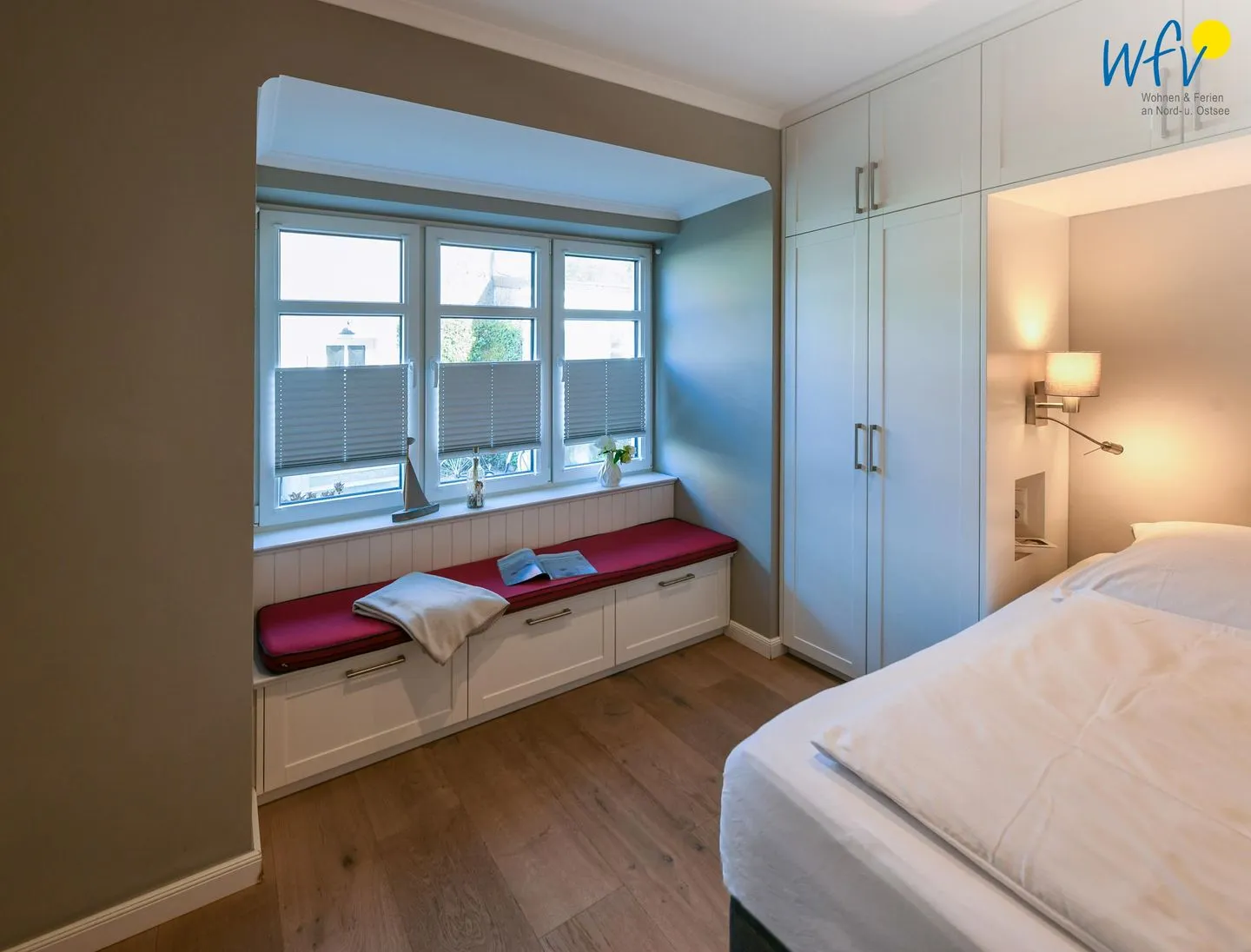 Ferienhaus Charlotte 48 Ferienwohnung kleine Charlotte Wangerooge - Schlafzimmer