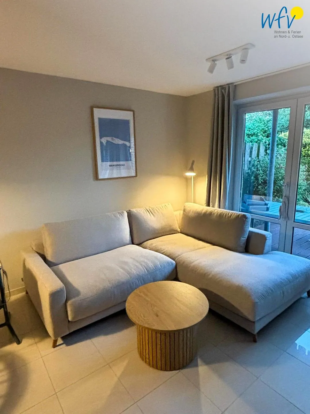 Ferienhäuser Jadehörn Ferienhaus Dünen Hus Wangerooge - Wohnzimmer