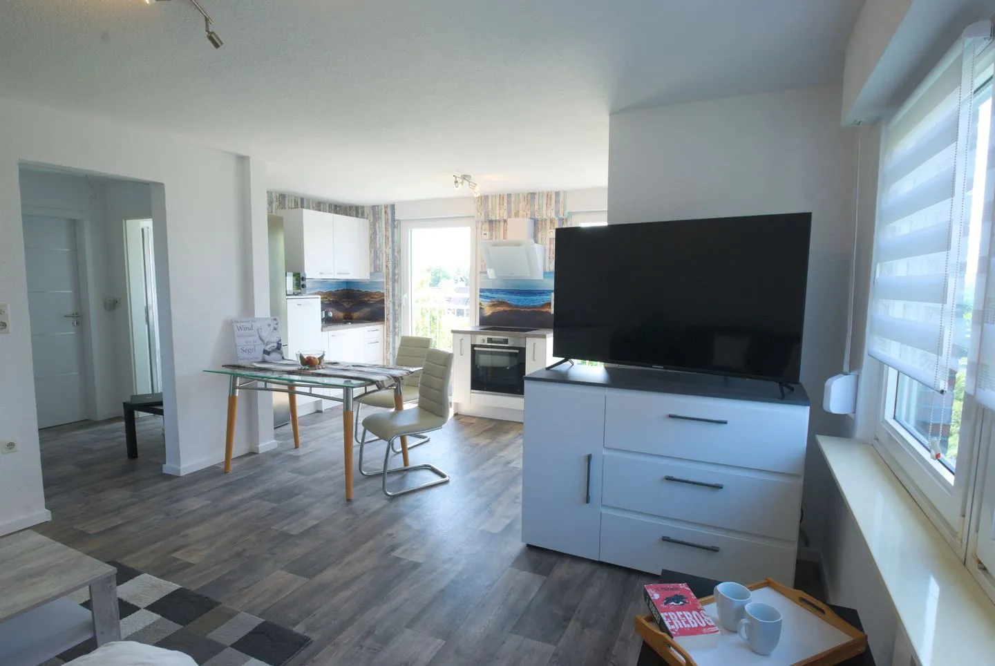 Ferienwohnung Strandzeit Norddeich - Wohnzimmer