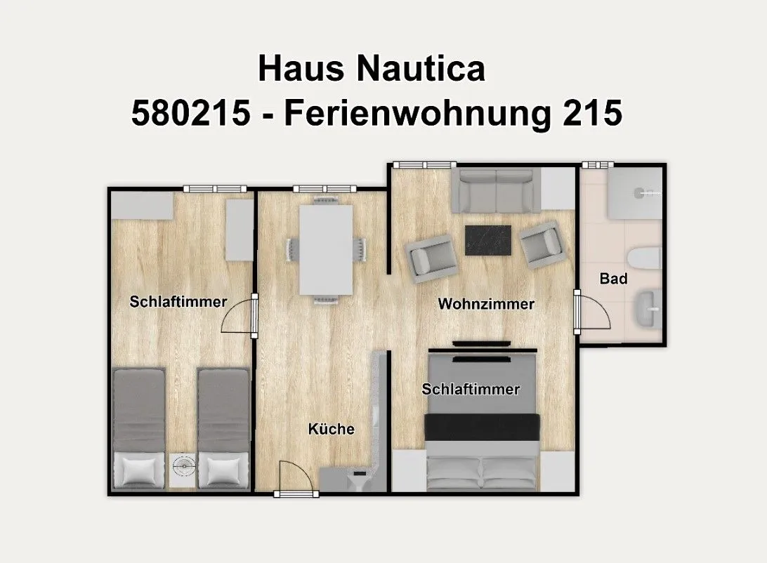 Haus Nautica Ferienwohnung 215 Wangerooge -