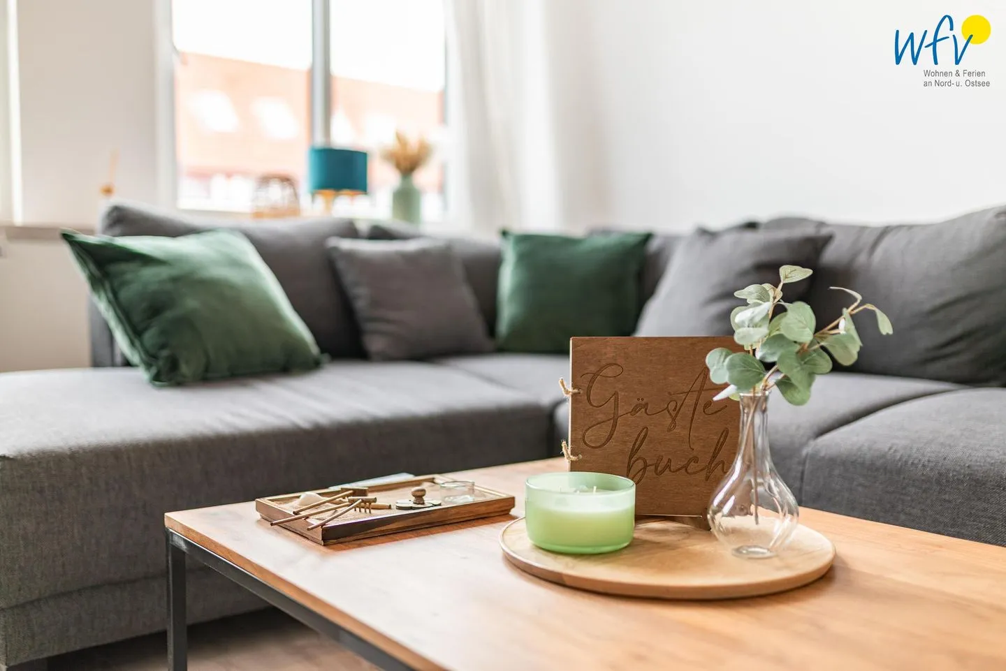 Haus Hummer Köbes Ferienwohnung Paul Juist - Wohnzimmer