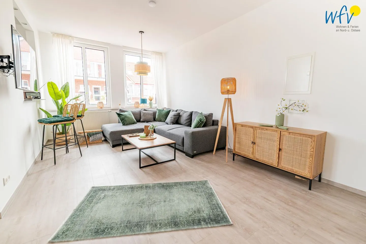 Haus Hummer Köbes Ferienwohnung Paul Juist - Wohnzimmer