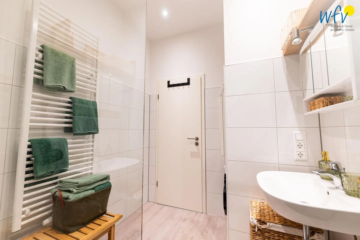Haus Hummer Köbes Ferienwohnung Paul Juist - Badezimmer
