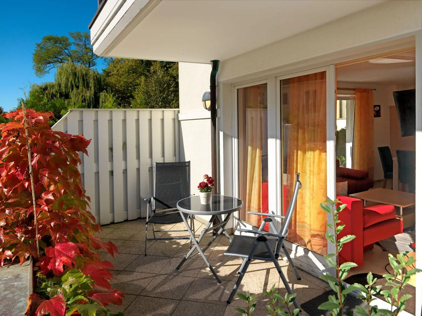 Ostsee Residenz Meeresblick Strandläufer Schwarzer Busch - Terrace